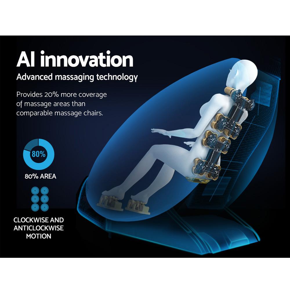 Zero Gravity Electric Massage Recliner Fully Auto Shiatsu Heating Function - Rivercity House & Home Co. (ABN 18 642 972 209) - Affordable Modern Furniture Australia